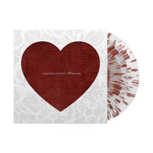 OBSESSION 2LP VINYL BURGUNDY SPLATTER BLOB in CLOUDY CLEAR EDITION OF 150